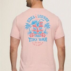 Kona Lounge Tiki Bar Graphic Tee - Pink
